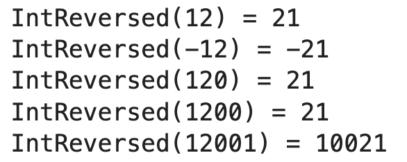 Image 2 - Integer reversal test cases output